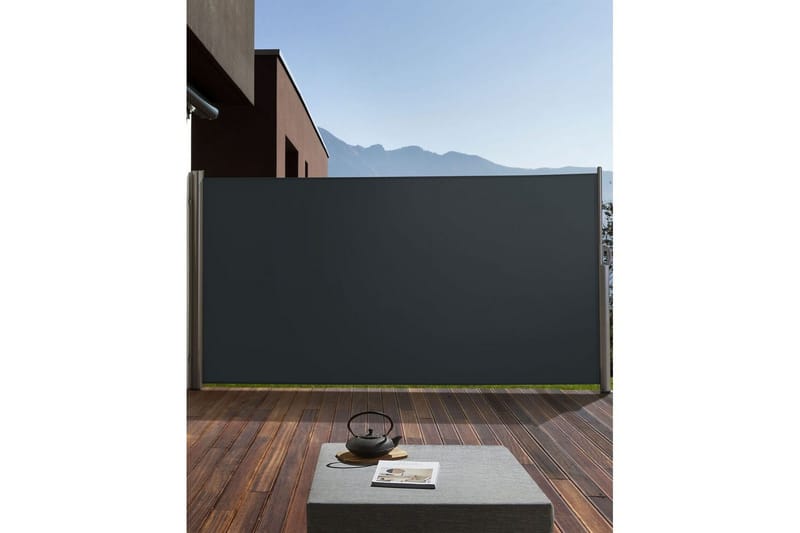 Sidomarkis Dorio Grafitgrå/Silver, 305x9x160 cm - Grafitgrå/Silver, 305x9x160 cm - Utemöbler - Balkong - Säkerhet & vindskydd balkong - Balkongskydd & insynsskydd balkong