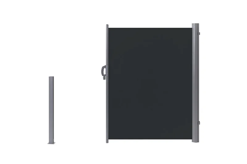 Sidomarkis Dorio Grafitgrå/Silver, 305x9x160 cm - Grafitgrå/Silver/305x9x160 cm - Utemöbler - Balkong - Säkerhet & vindskydd balkong - Balkongskydd & insynsskydd balkong