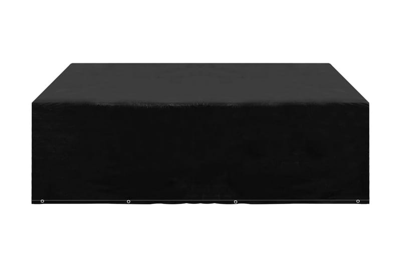 Ã–verdrag för trädgårdsmöbler 12 öljetter 250x250x70 cm - Svart - Utemöbler - Dynförvaring & möbelskydd - Överdrag utemöbler