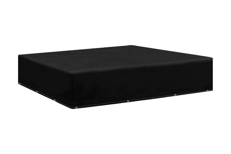 Överdrag för trädgårdsmöbler 12 öljetter 250x250x70 cm - Svart - Utemöbler - Dynförvaring & möbelskydd - Överdrag utemöbler