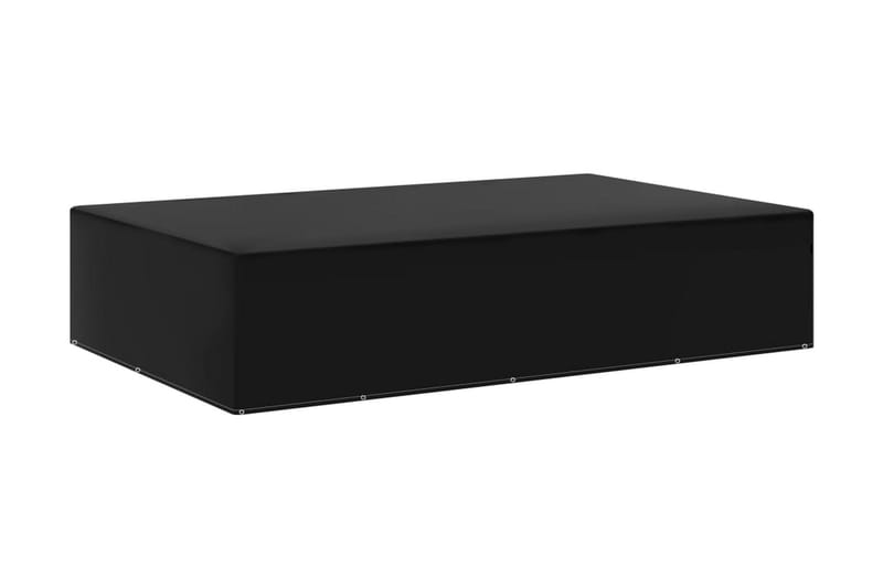 Överdrag för trädgårdsmöbler 12 öljetter 325x205x70 cm - Svart - Utemöbler - Dynförvaring & möbelskydd - Överdrag utemöbler