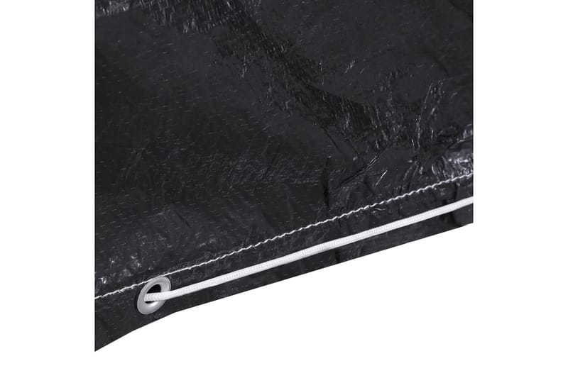 Överdrag för trädgårdsmöbler 2 st 10 öljetter 325x90 cm - Svart - Utemöbler - Dynförvaring & möbelskydd - Överdrag utemöbler
