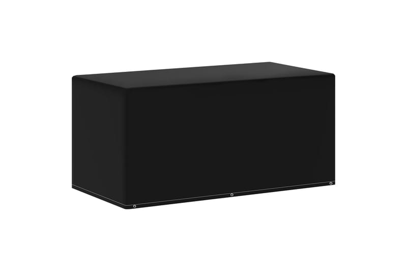 Överdrag för trädgårdsmöbler 2 st 6 öljetter 160x80x75 cm - Svart - Utemöbler - Dynförvaring & möbelskydd - Överdrag utemöbler