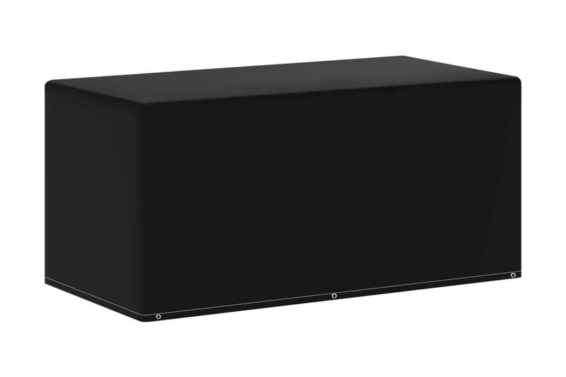 Överdrag för trädgårdsmöbler 6 öljetter 160x80x75 cm - Svart - Utemöbler - Dynförvaring & möbelskydd - Överdrag utemöbler