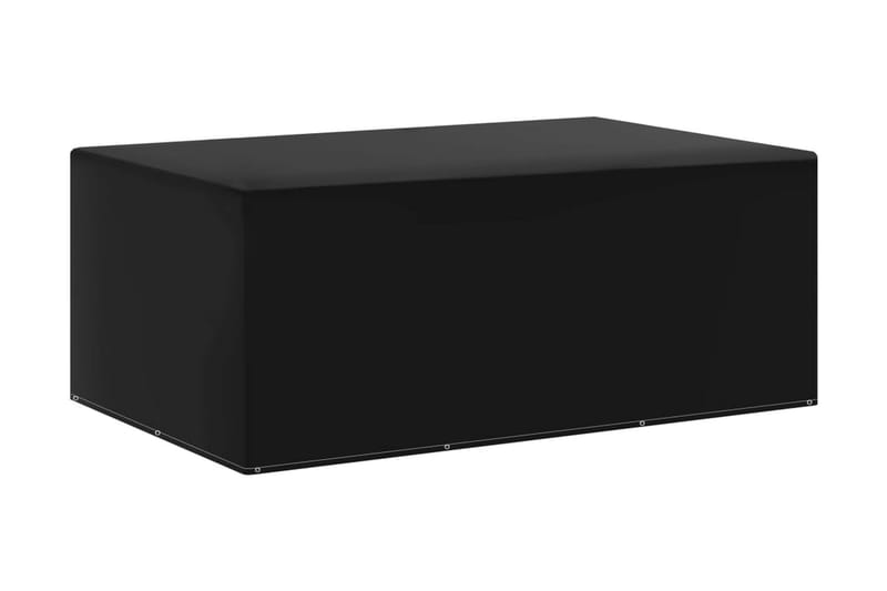Överdrag för trädgårdsmöbler 7 öljetter 143x225x90 cm - Svart - Utemöbler - Dynförvaring & möbelskydd - Överdrag utemöbler