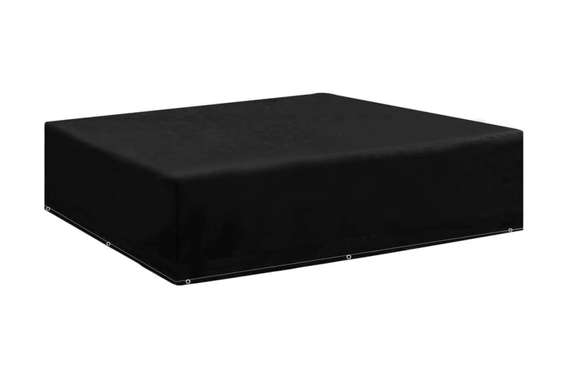 Överdrag för trädgårdsmöbler 8 öljetter 200x200x70 cm - Svart - Utemöbler - Dynförvaring & möbelskydd - Överdrag utemöbler