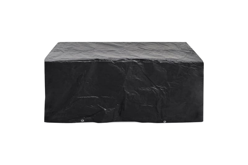 Överdrag för trädgårdsmöbler 8 öljetter 242x162x100 cm - Svart - Utemöbler - Dynförvaring & möbelskydd - Överdrag utemöbler