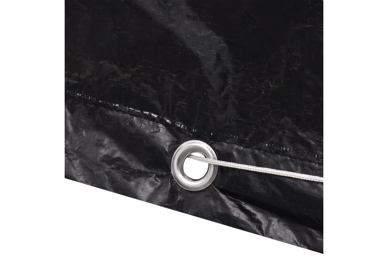 Överdrag för trädgårdsmöbler 8 öljetter 250x210x90 cm - Svart - Utemöbler - Dynförvaring & möbelskydd - Överdrag utemöbler
