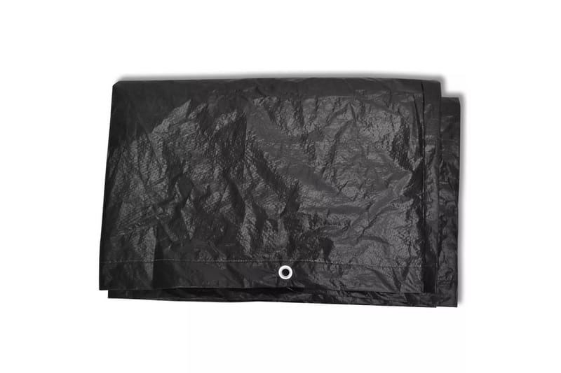 Överdrag för trädgårdsmöbler med 8 öljetter 113x113x73 cm - Svart - Utemöbler - Dynförvaring & möbelskydd - Överdrag utemöbler
