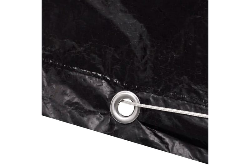 Överdrag för trädgårdsmöbler med 8 öljetter 172x113x73 cm - Svart - Utemöbler - Dynförvaring & möbelskydd - Överdrag utemöbler