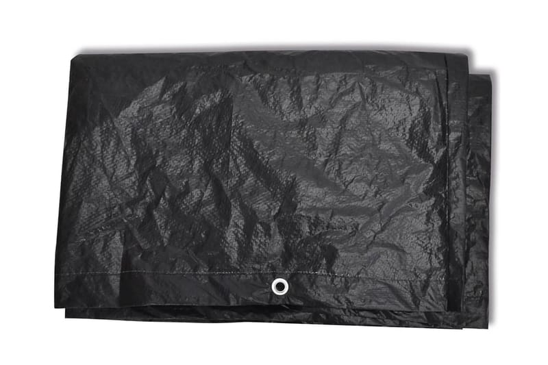Överdrag till solsäng 2 st 8 öljetter 218x77x55 cm - Svart - Utemöbler - Dynförvaring & möbelskydd - Överdrag utemöbler