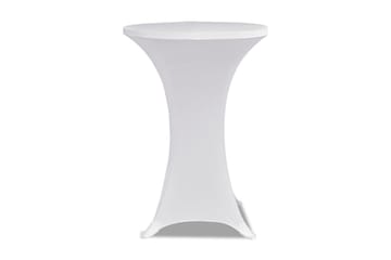 Överdrag till ståbord 2 st 80 cm stretch vit
