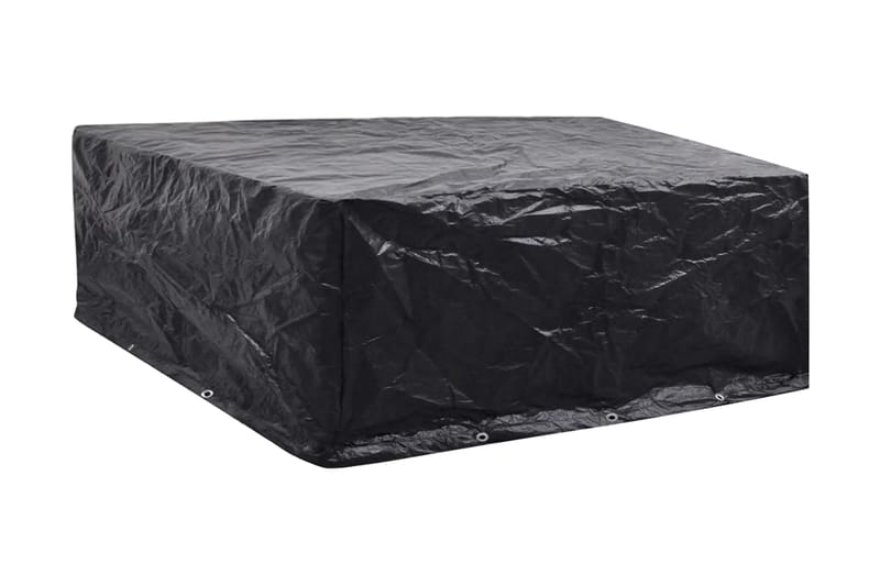 Överdrag till trädgårdsmöbler 10 öljetter 260x260x90 cm - Svart - Utemöbler - Dynförvaring & möbelskydd - Överdrag utemöbler