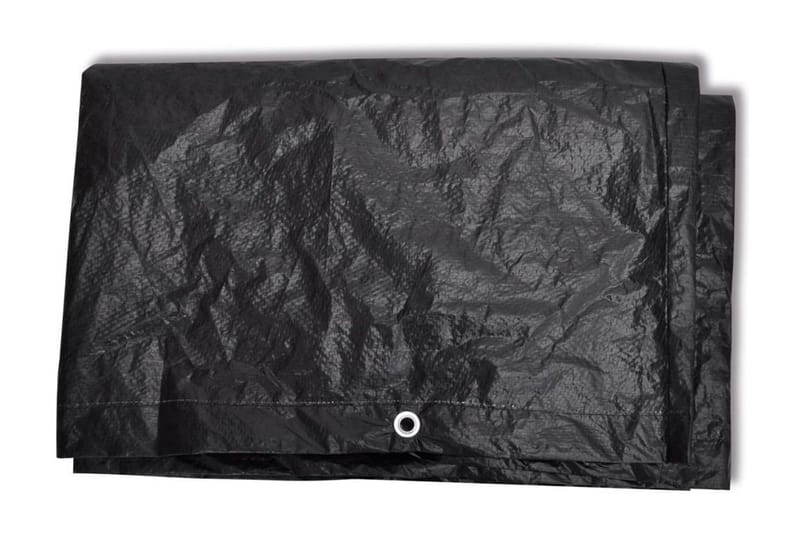 Överdrag till trädgårdsmöbler 10 öljetter 260x260x90 cm - Svart - Utemöbler - Dynförvaring & möbelskydd - Överdrag utemöbler