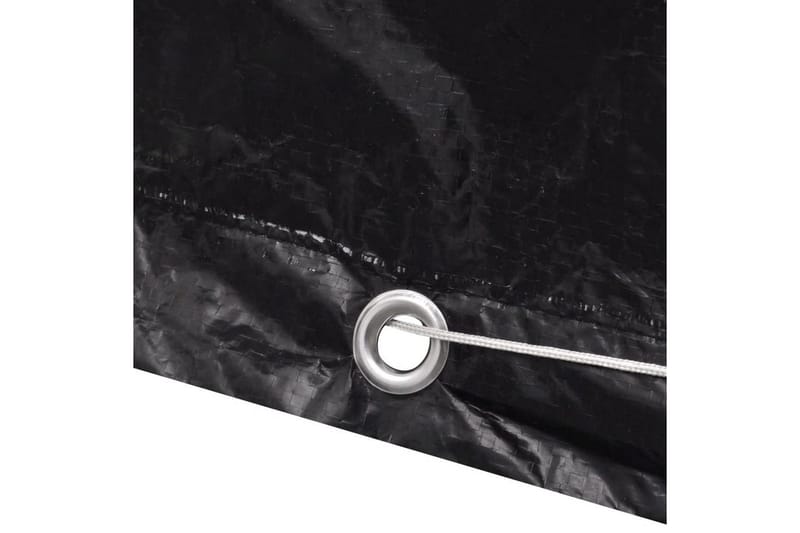 Överdrag till trädgårdsmöbler 8 öljetter 180x70x90 cm - Svart - Utemöbler - Dynförvaring & möbelskydd - Överdrag utemöbler