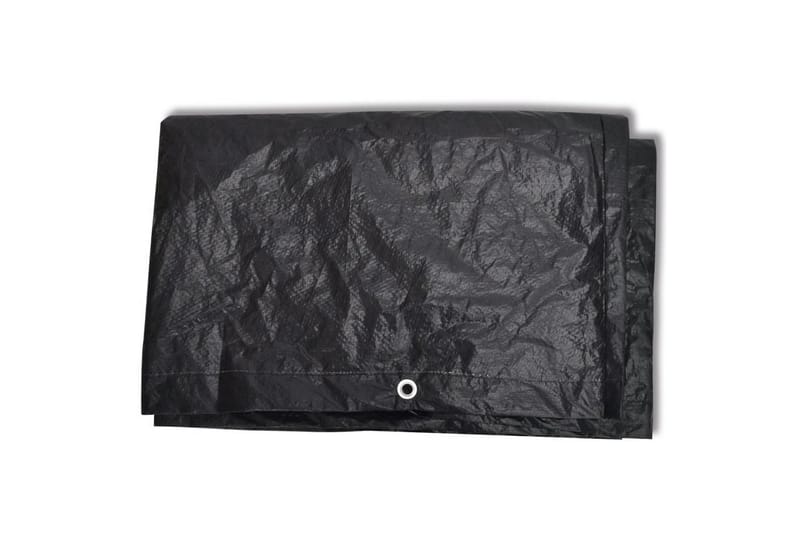 Överdrag till trädgårdsmöbler 8 öljetter 180x70x90 cm - Svart - Utemöbler - Dynförvaring & möbelskydd - Överdrag utemöbler
