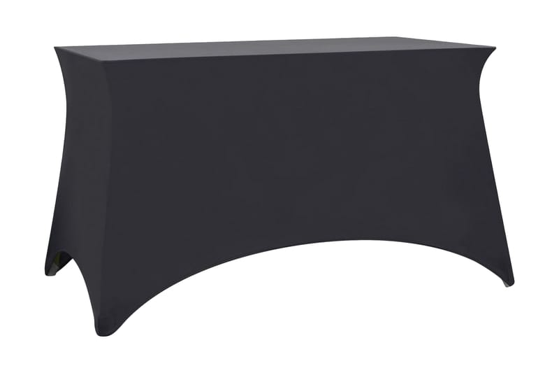 Bordsöverdrag stretch 2 st antracit 120x60,5x74 cm - Grå - Överdrag utemöbler