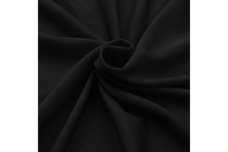 Bordsöverdrag stretch 2 st svart 243x76x74 cm - Svart - Utemöbler - Dynförvaring & möbelskydd - Överdrag utemöbler