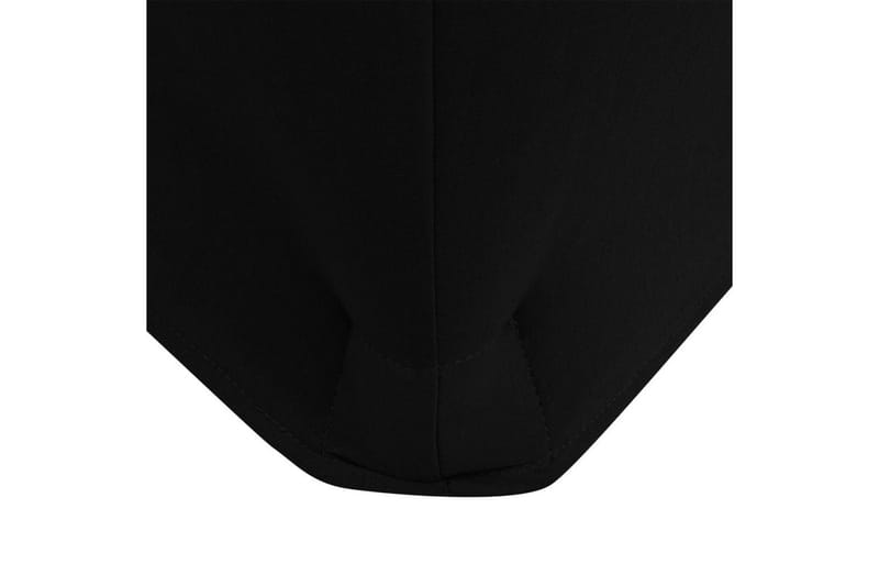 Bordsöverdrag stretch 2 st svart 243x76x74 cm - Svart - Utemöbler - Dynförvaring & möbelskydd - Överdrag utemöbler