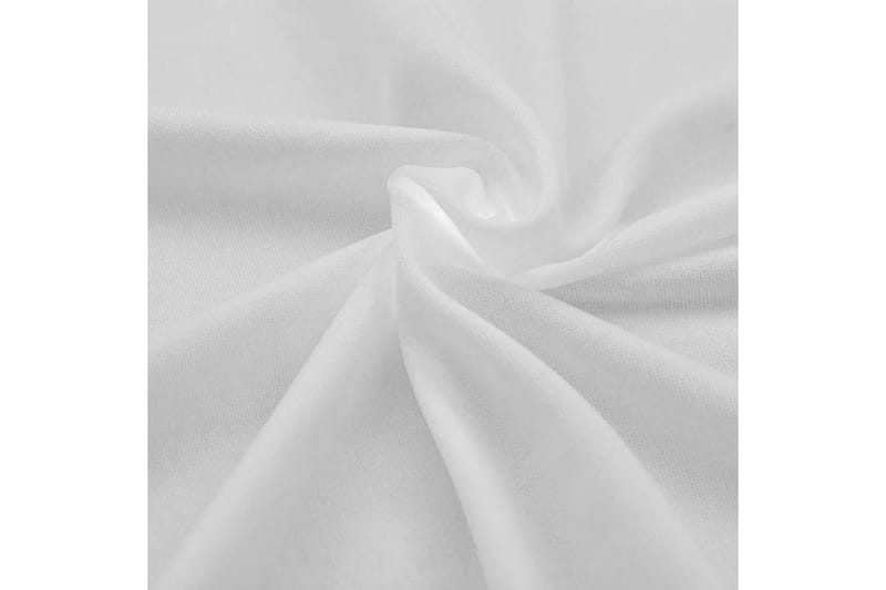Bordsöverdrag stretch 2 st vit 183x76x74 cm - Vit - Utemöbler - Dynförvaring & möbelskydd - Överdrag utemöbler