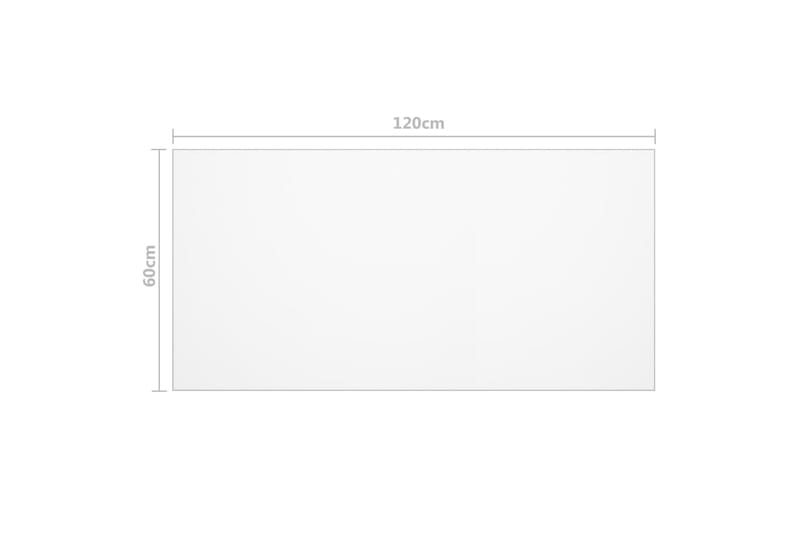 Bordsskydd genomskinligt 120x60 cm 2 mm PVC - Transparent - Överdrag utemöbler