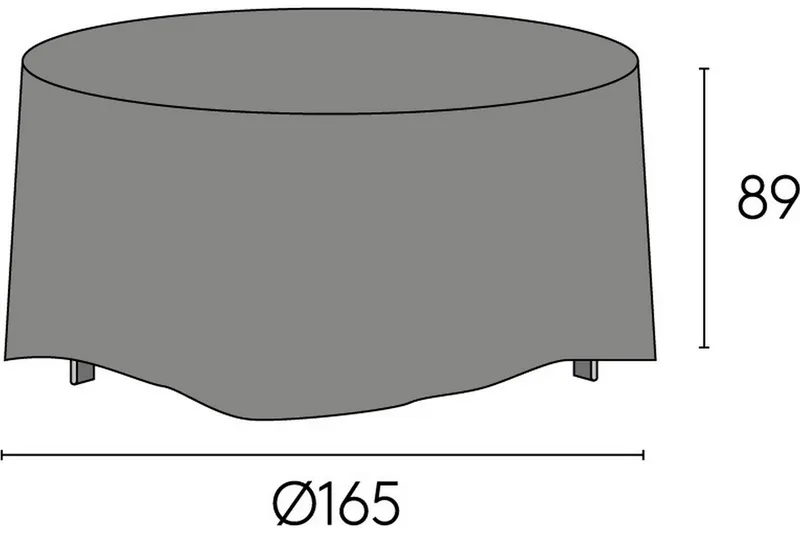 Hillerstorp Sandhamn Möbelskydd 165x89 cm Grå - Hillerstorp - Utemöbler - Dynförvaring & möbelskydd - Överdrag utemöbler