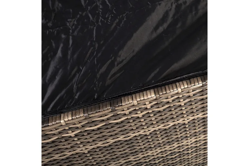 Kuddbox WICKER 140x80x65cm - Mörkbrun - Utemöbler - Dynförvaring & möbelskydd - Dynboxar & dynlådor