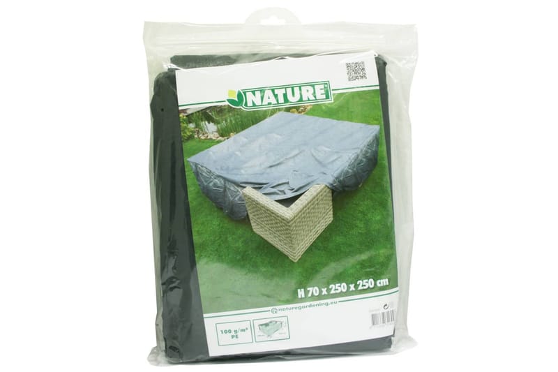 Nature Ã–verdrag för lågbord och stolar 250x250x70 cm - Grå - Utemöbler - Dynförvaring & möbelskydd - Överdrag utemöbler