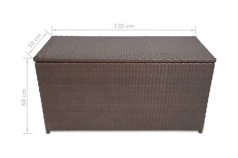 Dynbox 120x50x60 cm konstrotting brun - Brun - Dynboxar & dynlådor