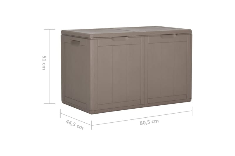 Dynbox 180 liter brun PP-rotting - Brun - Utemöbler - Dynförvaring & möbelskydd - Dynboxar & dynlådor