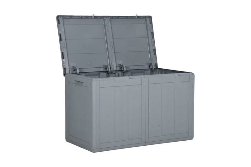 Dynbox 180 liter grå PP-rotting - Grå - Utemöbler - Dynförvaring & möbelskydd - Dynboxar & dynlådor