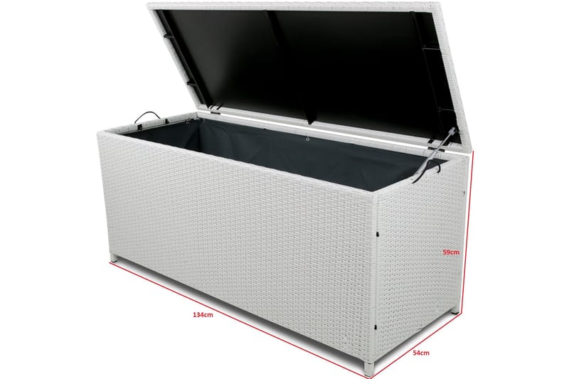 Dynbox 420 L - Vit - Utemöbler - Dynförvaring & möbelskydd - Dynboxar & dynlådor