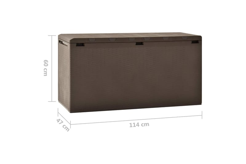 Dynbox brun 114x47x60 cm - Brun - Dynboxar & dynlådor