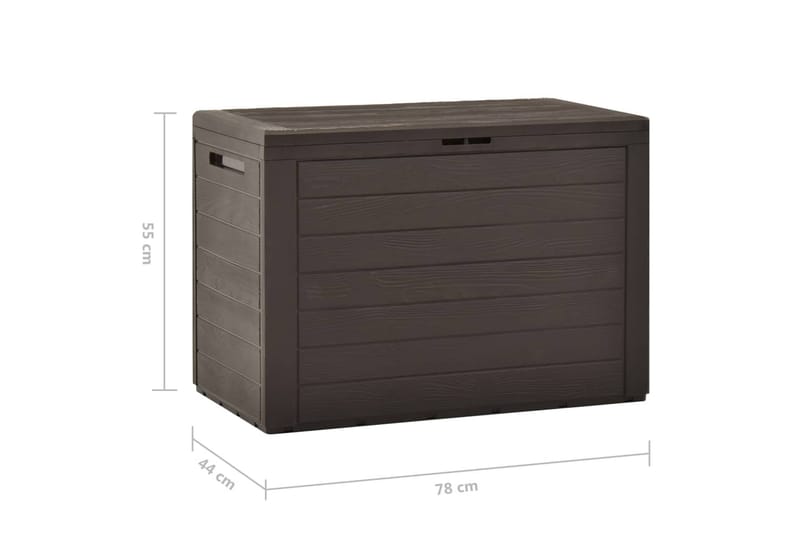 Dynbox brun 78x44x55 cm - Brun - Dynboxar & dynlådor