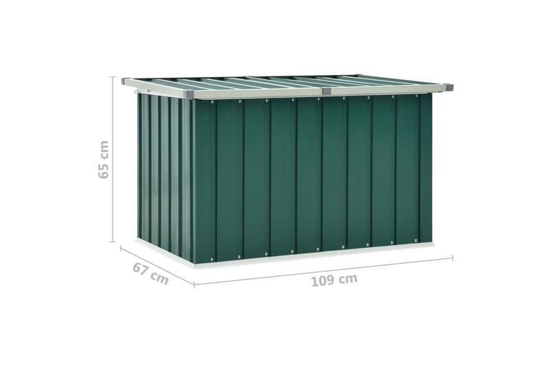 Dynbox grön 109x67x65 cm - Grön - Utemöbler - Dynförvaring & möbelskydd - Dynboxar & dynlådor