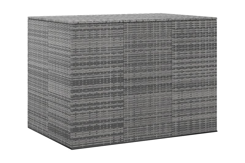 Dynbox PE-rotting 145x100x103 cm grå - Grå - Utemöbler - Dynförvaring & möbelskydd - Dynboxar & dynlådor