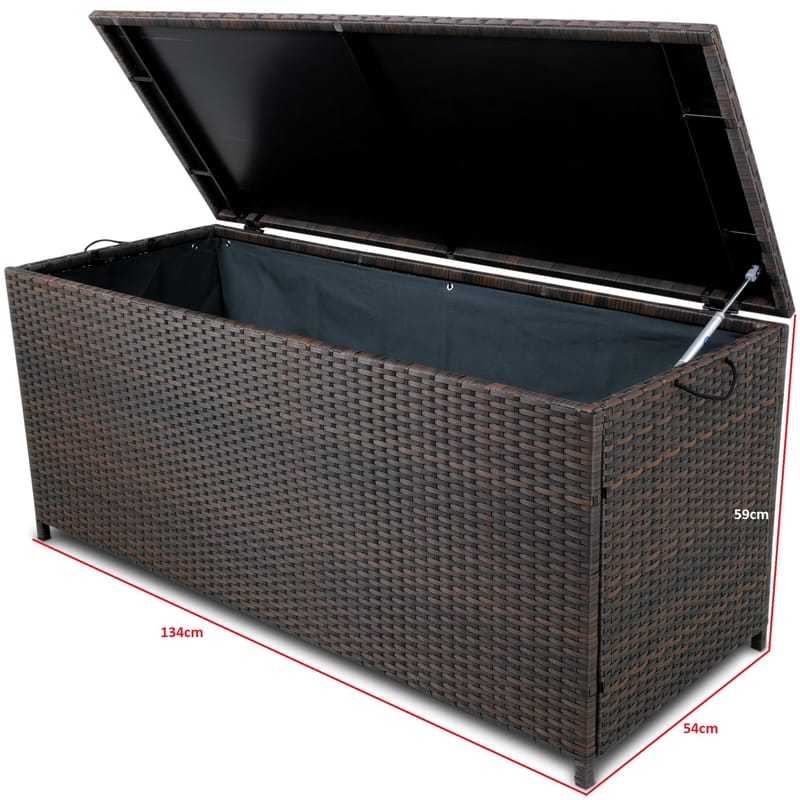 Dynlåda till utemöbler | Brun - Utemöbler - Dynförvaring & möbelskydd - Dynboxar & dynlådor