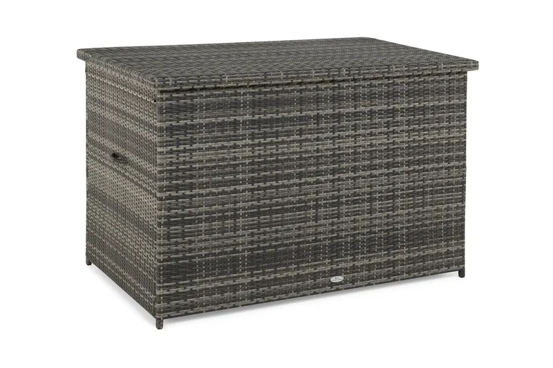 Gigant vattentät dynbox XL utomhus - Dynlåda i konstrotting (B150xD90xH101 cm) - Grå - Utemöbler - Dynförvaring & möbelskydd - Dynboxar & dynlådor