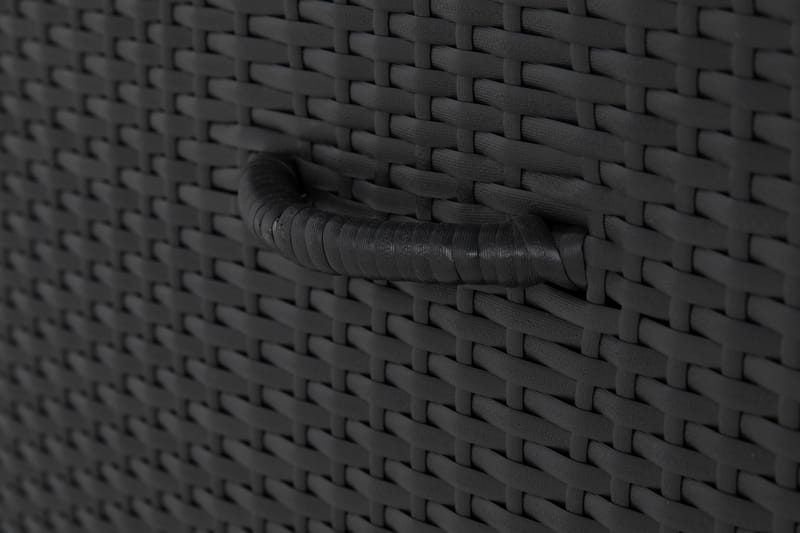 Gigant vattentät dynbox XL utomhus - Dynlåda i konstrotting (B150xD90xH101 cm) - Svart - Utemöbler - Dynförvaring & möbelskydd - Dynboxar & dynlådor