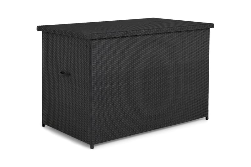 Gigant vattentät dynbox XL utomhus - Dynlåda i konstrotting (B150xD90xH101 cm) - Svart - Utemöbler - Dynförvaring & möbelskydd - Dynboxar & dynlådor