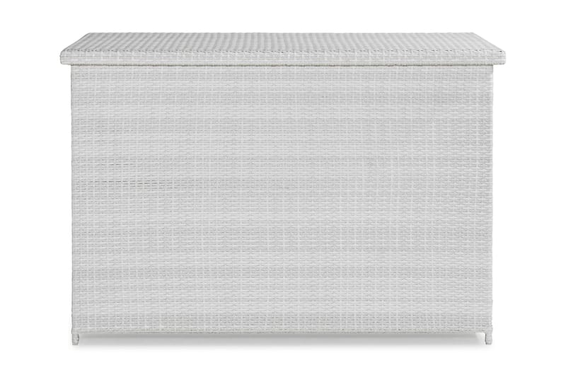 Gigant vattentät dynbox XL utomhus - Dynlåda i konstrotting (B150xD90xH101 cm) - Vit - Utemöbler - Dynförvaring & möbelskydd - Dynboxar & dynlådor