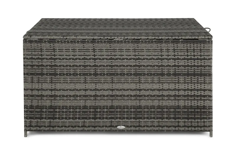 Sydney vattentät dynbox Large utomhus - Dynlåda i konstrotting (B140xD80xH90 cm) - Grå - Utemöbler - Dynförvaring & möbelskydd - Dynboxar & dynlådor