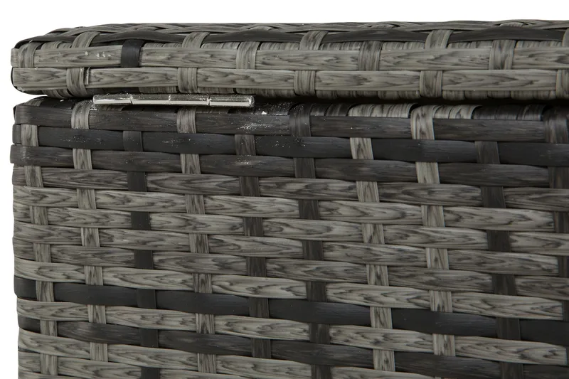 Sydney vattentät dynbox Large utomhus - Dynlåda i konstrotting (B140xD80xH90 cm) - Grå - Utemöbler - Dynförvaring & möbelskydd - Dynboxar & dynlådor