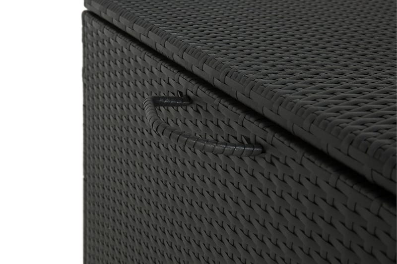 Sydney vattentät dynbox Large utomhus - Dynlåda i konstrotting (B140xD80xH90 cm) - Svart - Utemöbler - Dynförvaring & möbelskydd - Dynboxar & dynlådor