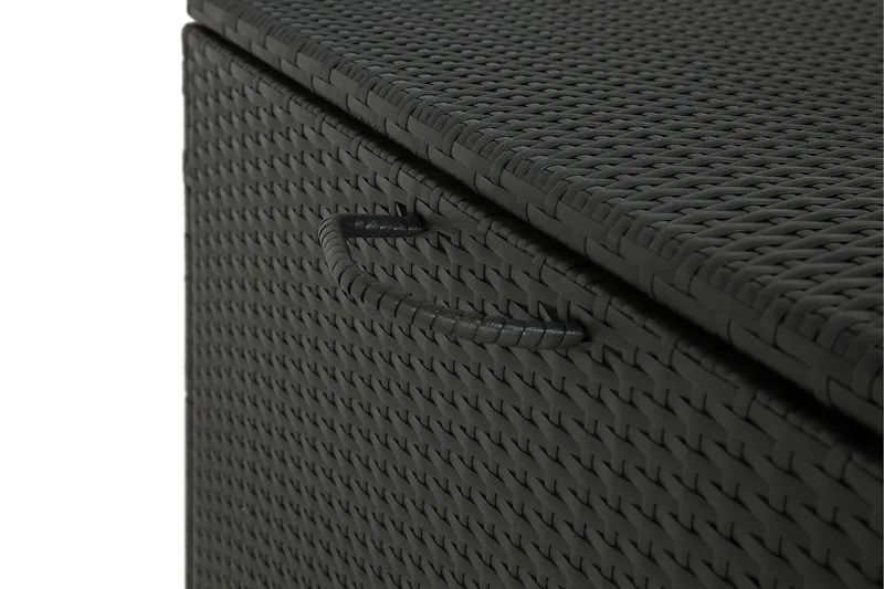 Sydney vattentät dynbox Large utomhus - Dynlåda i konstrotting (B140xD80xH90 cm) - Svart - Utemöbler - Dynförvaring & möbelskydd - Dynboxar & dynlådor