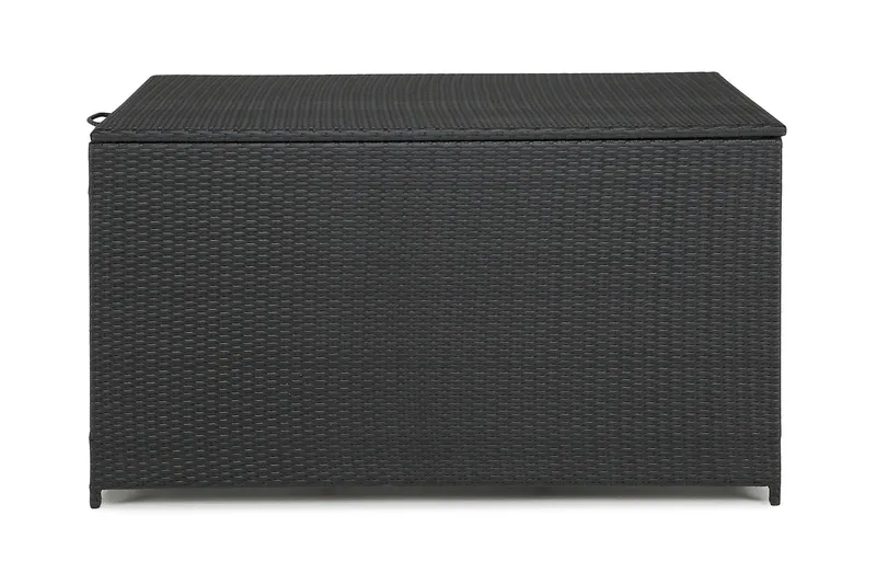 Sydney vattentät dynbox Large utomhus - Dynlåda i konstrotting (B140xD80xH90 cm) - Svart - Utemöbler - Dynförvaring & möbelskydd - Dynboxar & dynlådor