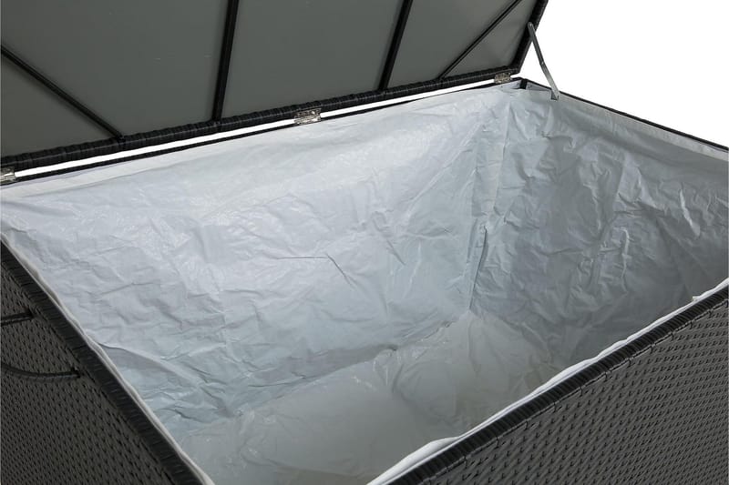 Sydney vattentät dynbox Large utomhus - Dynlåda i konstrotting (B140xD80xH90 cm) - Svart - Utemöbler - Dynförvaring & möbelskydd - Dynboxar & dynlådor