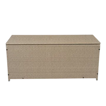Dynbox i konstrotting | 420L | Beige - Utemöbler - Dynförvaring & möbelskydd - Dynboxar & dynlådor
