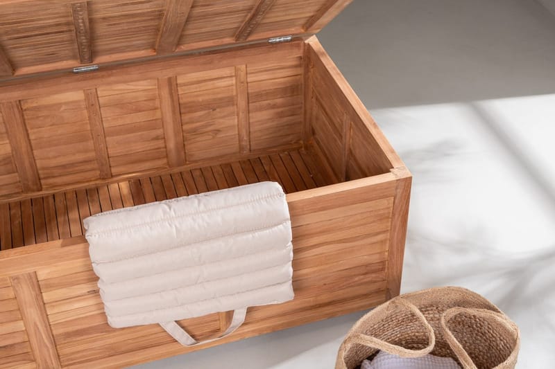 Dynbox Trento 130 cm Utomhus - Natur - Utemöbler - Dynförvaring & möbelskydd - Dynboxar & dynlådor