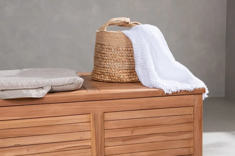 Dynbox Trento 130 cm Utomhus - Natur - Utemöbler - Dynförvaring & möbelskydd - Dynboxar & dynlådor